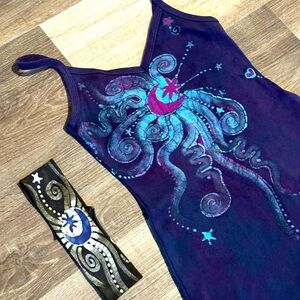 Batikwalla Handmade tunic tank top and headband bundle